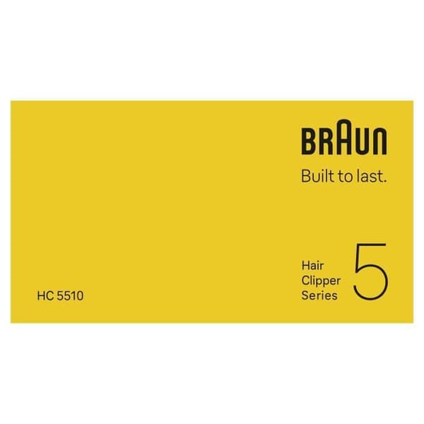 Hårklipper - BRAUN - HC5510 - Trådløs - 50 min - 9 indstillinger - Sort