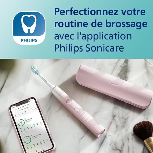 Elektrisk tandbørste - Philips - DiamondClean 9000 - Specialudgave - Tryksensor - Rosa