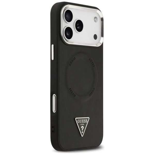 Coque Guess Hardcase Triangle Logo MagSafe til iPhone 17 Pro - Sort