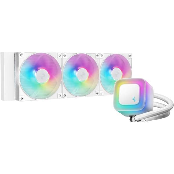 DEEPCOOL - LE360 - Vandkøling AIO - 360 mm - Hvid - ARGB