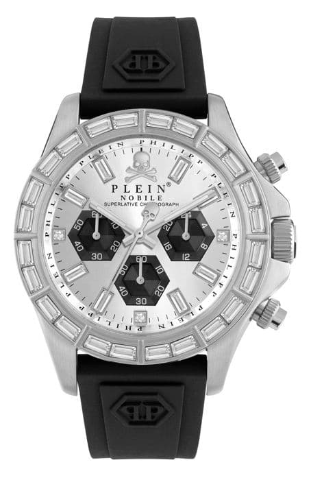 Philipp Plein Ur - Mænd - PWVAA0123 - Sort Silikone - 43mm - 5 bar
