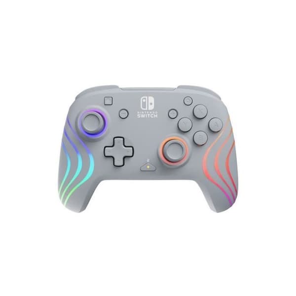 PDP Afterglow Wave kabelcontroller til Nintendo Switch Grå 8 zoner RGB