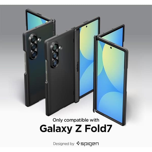 Spigen Slim Armor Pro MagFit telefoncover til Samsung Galaxy Z Fold 7 - Sort