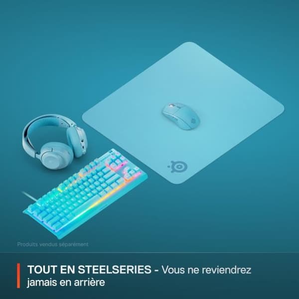 Gaming musemåtte - STEELSERIES - QcK L - Cyan