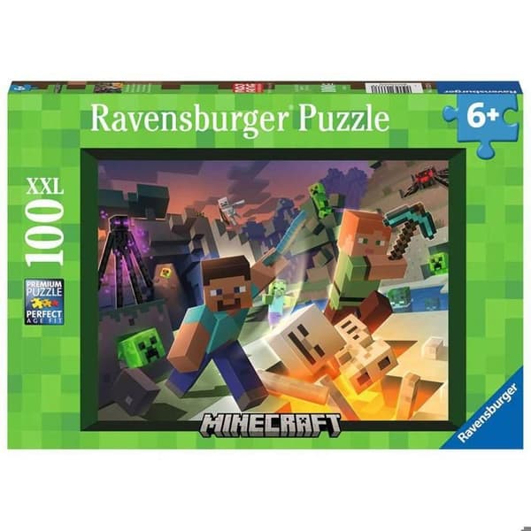 Puslespil 100 dele XXL: Minecraft Monstre