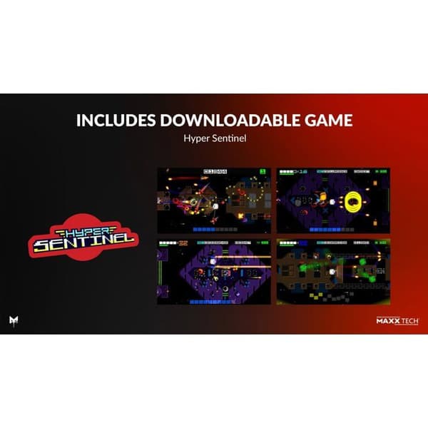 Maxx Tech Premium Housse för Switch 1 & 2 + Spel Hyper Sentinel Nintendo Switch (Endast nedladdningskod)