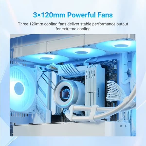ID-COOLING FX360 INF WHITE Vattenkylare för processor 240 mm