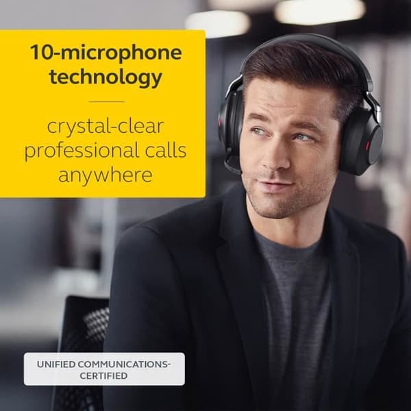 Hovedtelefoner - JABRA - Evolve2 85 - USB-A UC Stereo - Støjreducerende - Over-ear - Trådløs