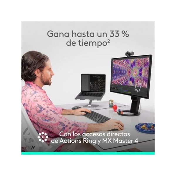 Trådlös mus - Logitech - MX Master 4 - Ergonomisk - Grafit