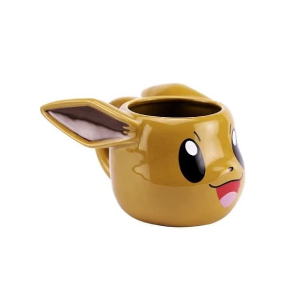 Mugg - Pokémon - Evoli 3D - 443 mL - Porslin/Keramik/Stengods - Ej diskmaskinssäker