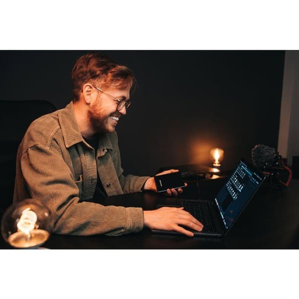Ekstern SSD - VERBATIM - Store'N'Go Slim - 512 Go - Sort
