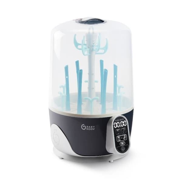 Babymoov Turbo Pure Sterilisator til Sutter Dampsystem 2 i 1, Sutter Tørrer, På 6 min.