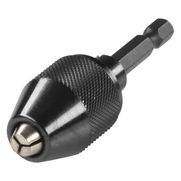 Nøglefri metalpatron - WOLFCRAFT - Ø 6,5 mm - Stål - Sort