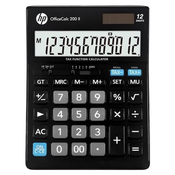 Lommeregner - HP Office Calculator 200 - Sort - Lomme