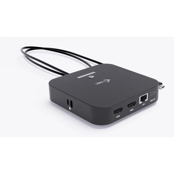 I-Tec Docking Station USB-C Dual HDMI 4K 100W med Universal Oplader
