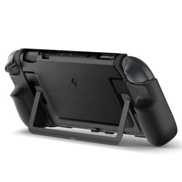 Etui - Spigen - Dual Grip - Nintendo Switch 2 - Sort - Holdbar og ergonomisk beskyttelse