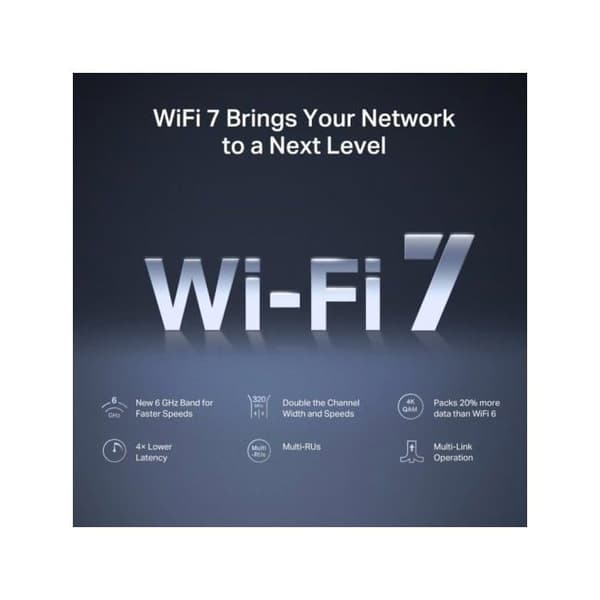 Desktop-router - MERCUSYS - MR47BE - Wi-Fi 7 - Tri-band - 2.5 Gigabit Ethernet