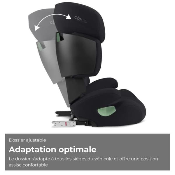 Auto stol Cbx by Cybex Solution X i-Fix 3 til 12 år - 15 til 50 kg - 100 til 150 cm - Sort
