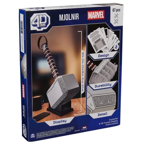 Marvel - THOR'S HAMMER - 4D-modell att bygga