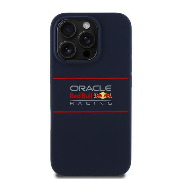 Mobilskal - RED BULL RACING - iPhone 16 Pro Max - Silikon - Centrerad logga - Robust