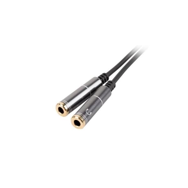 Jack-forlænger 3,5 mm - GENESIS - Jack-forlænger - Sort - Tilslutning - 2 Hun