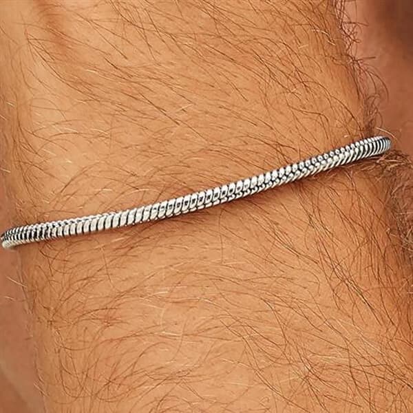 Armband - BROSWAY - Riptide - Rostfritt stål - 21,8 cm - Silverfärgad