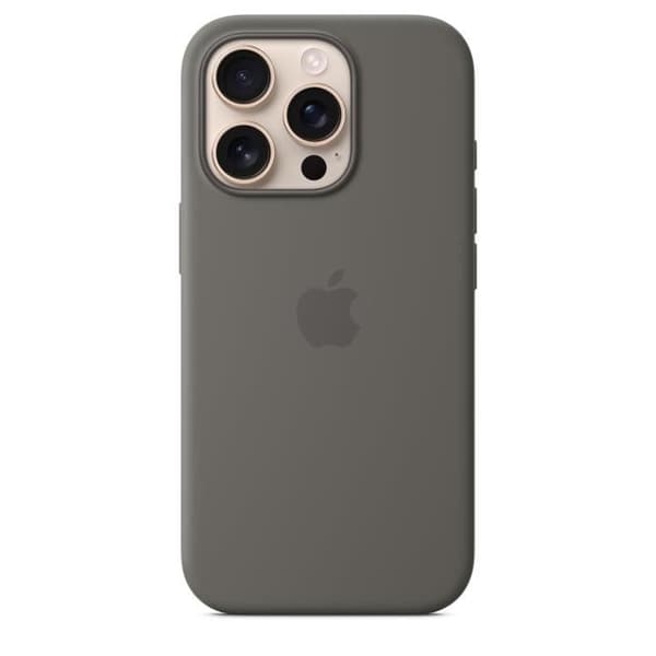 APPLE iPhone 16 Pro - Silikonskal med MagSafe - Stengrå