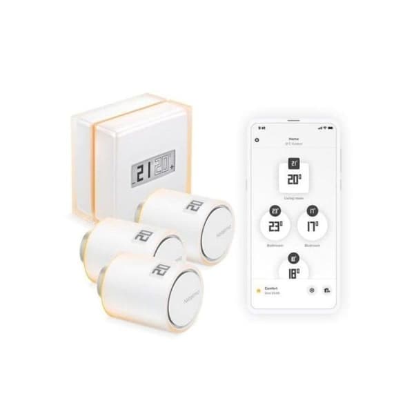 Intelligent termostat + anslutet och intelligent termostathuvud - NETATMO - Programmerbart - anslutet objekt