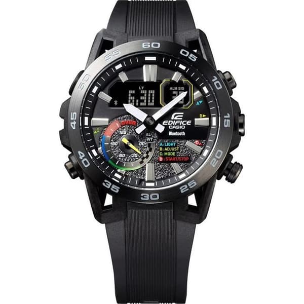 Casio Ur - Herre - ECB-40MP-1AEF - Sort plastik - 43 mm - 10 bar