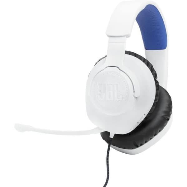 Gaming Headset - JBL - Quantum 100 Playstation - Kablet - Multiplatform - Hvid / Blå