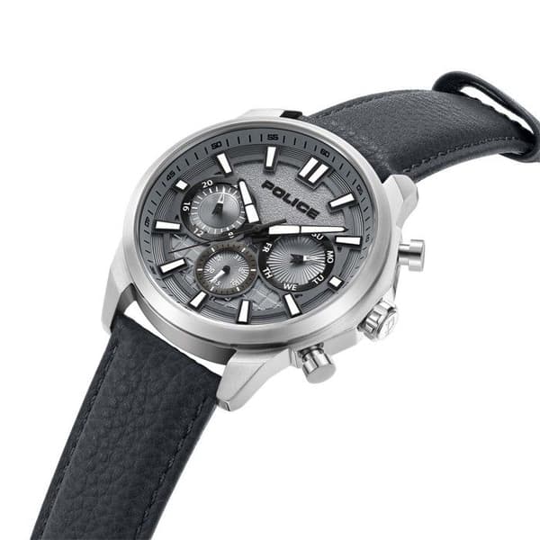 Ur - POLICE - Rangy 44mm - Kvarts - Vandtæthed 5ATM - Sort Læder