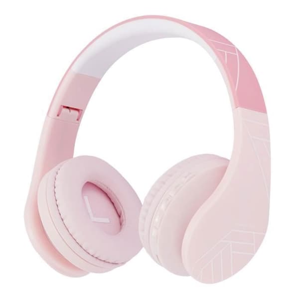 Bluetooth-hörlurar - POWERLOCUS - P1Kids - Rosa - För Barn - Fällbara