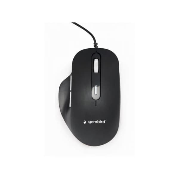 Optisk Mus - GEMBIRD - MUS-6B-02 - USB - Sort - Kablet