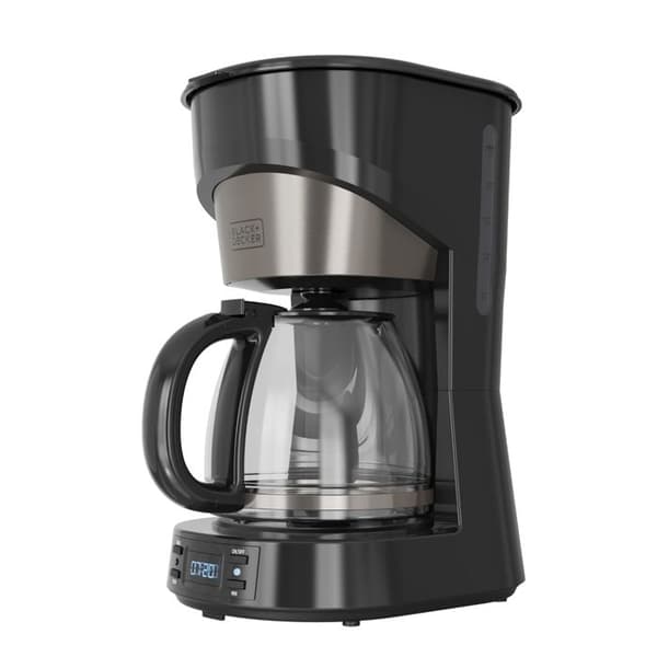 Filterkaffebryggare - BLACK+DECKER - 1000 W - 1,5 L - 12 koppar - 24-timmars programmerare