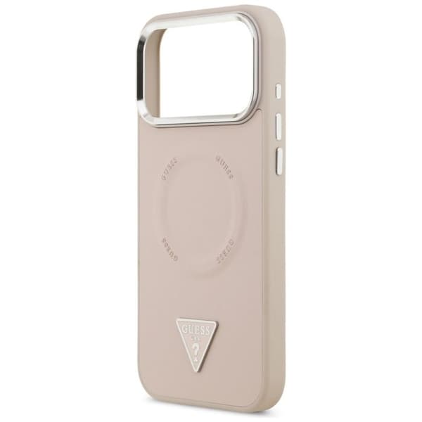 Coque Guess Hardcase Triangle Logo MagSafe til iPhone 17 Pro Max - Pink