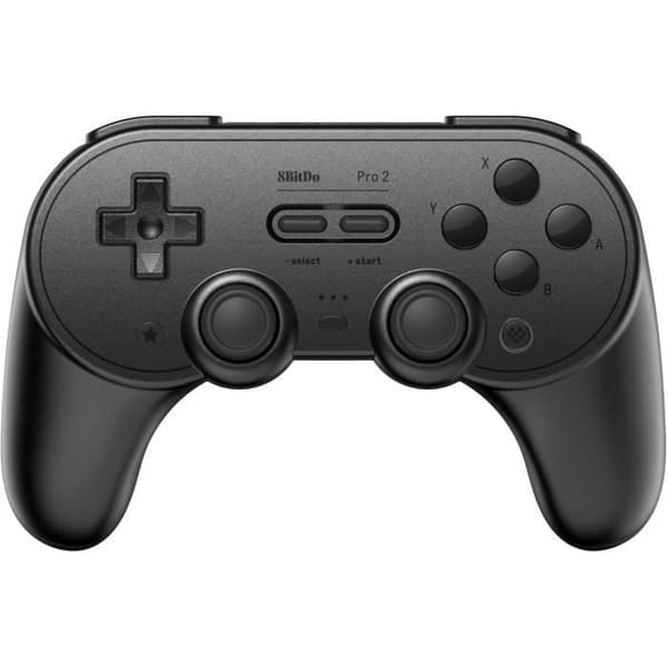Bluetooth trådlös handkontroll - 8bitDo Pro2 Black Edition - Switch, PC, Android, Raspberry Pi