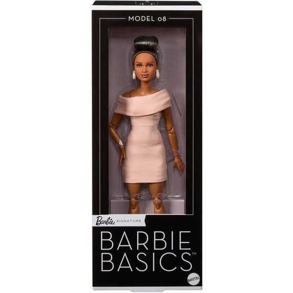 Docka - BARBIE - Basics JJX27 - Asymmetrisk klänning - Tillbehör - Bas ingår