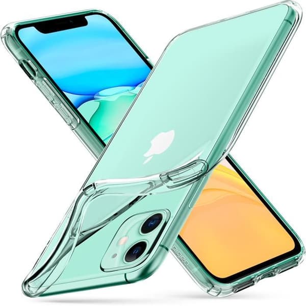 iPhone 11 Cover - Spigen - Liquid Crystal - Transparent - Blød TPU - Ridsefast