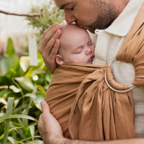 Bæresele BOBA Ring Sling i hør RYE - BOBA