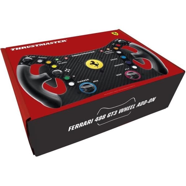 Rat - THRUSMASTER - Ferrari 488 GT3 Wheel Add-On - Sort og Rød