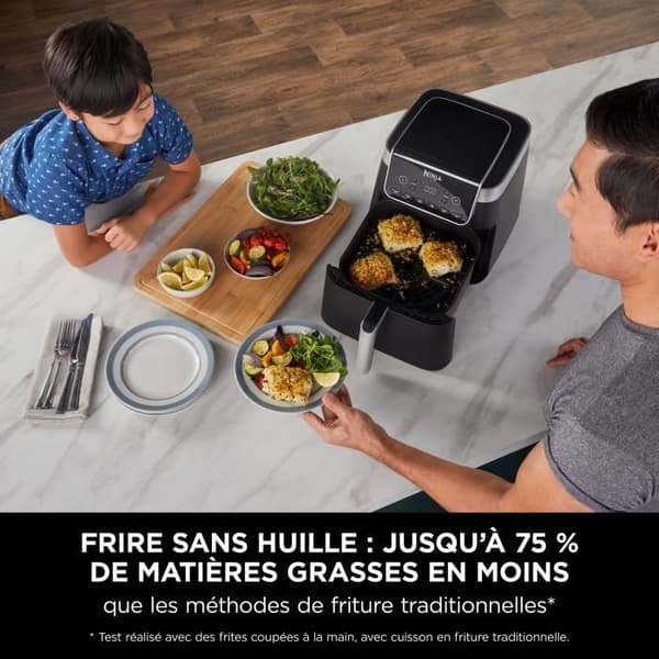 Friture - NINJA - Max AF180EU - 2000 W - Sort - Variabel temperatur - Timer