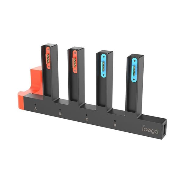 4-i-1 Opladestation Model SW2185 til Nintendo Joy-Con Switch 2 Ipega Sort
