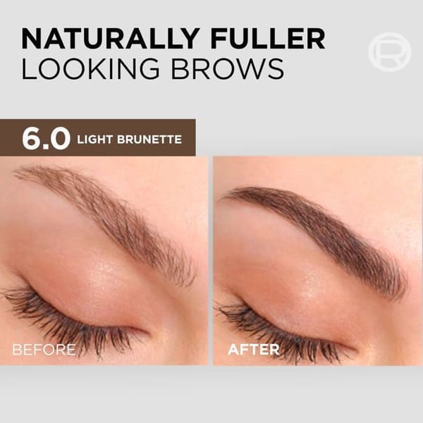 L'ORÉAL PARIS Farve til øjenbryn 6.0 Lys brun semi-permanent
