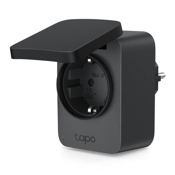 TP-Link Tapo P410M Udendørs Smart Stik Sort