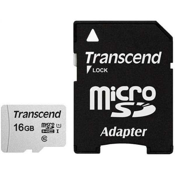 TRANSCEND 300S U1 16GB microSDHC UHS-I Flash-hukommelseskort