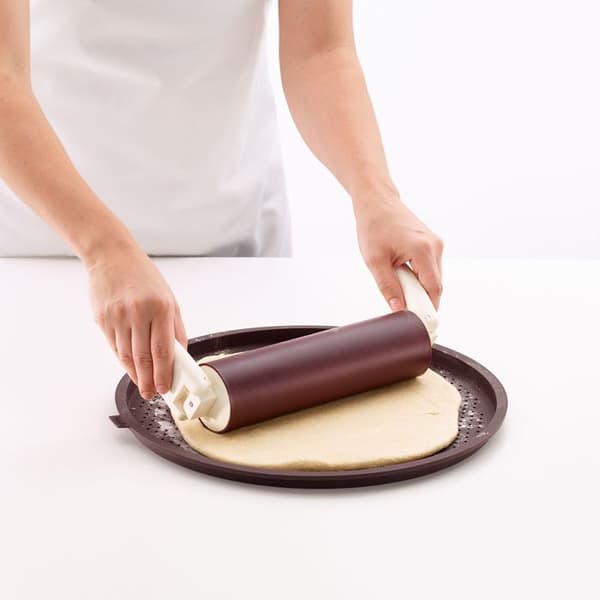 Perforeret silikone pizza plade 36cm