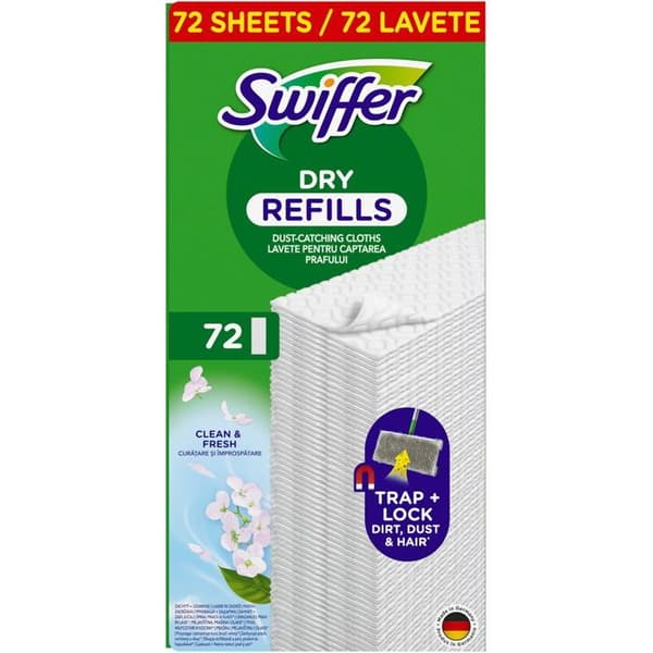 Swiffer golvmopp ersättningstorkar, 72 st