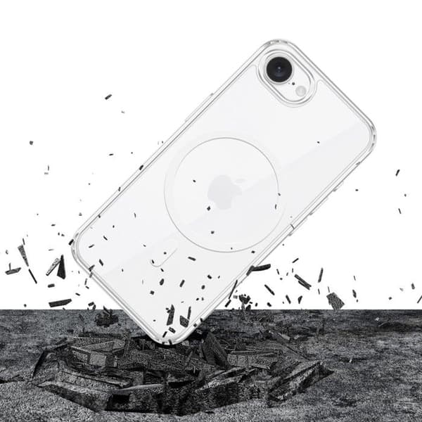 Coque MagCase 3MK i transparent silikon för Apple iPhone 16E