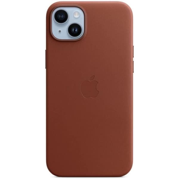 Coque APPLE iPhone 14 Plus läder Umber
