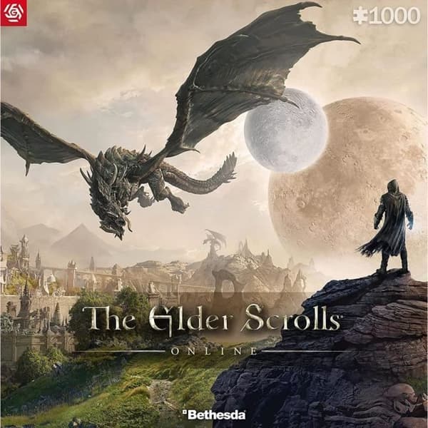 Puzzle Elder Scrolls: Elsweyr - Godt Bytte - 1000 brikker - Hvid